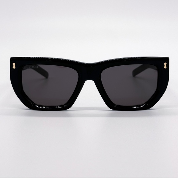 NEW GUCCI GG1520S 001 CAT EYE BLACK GREY WOMEN SUNGLASSES GUCCI - Picture 5 of 11